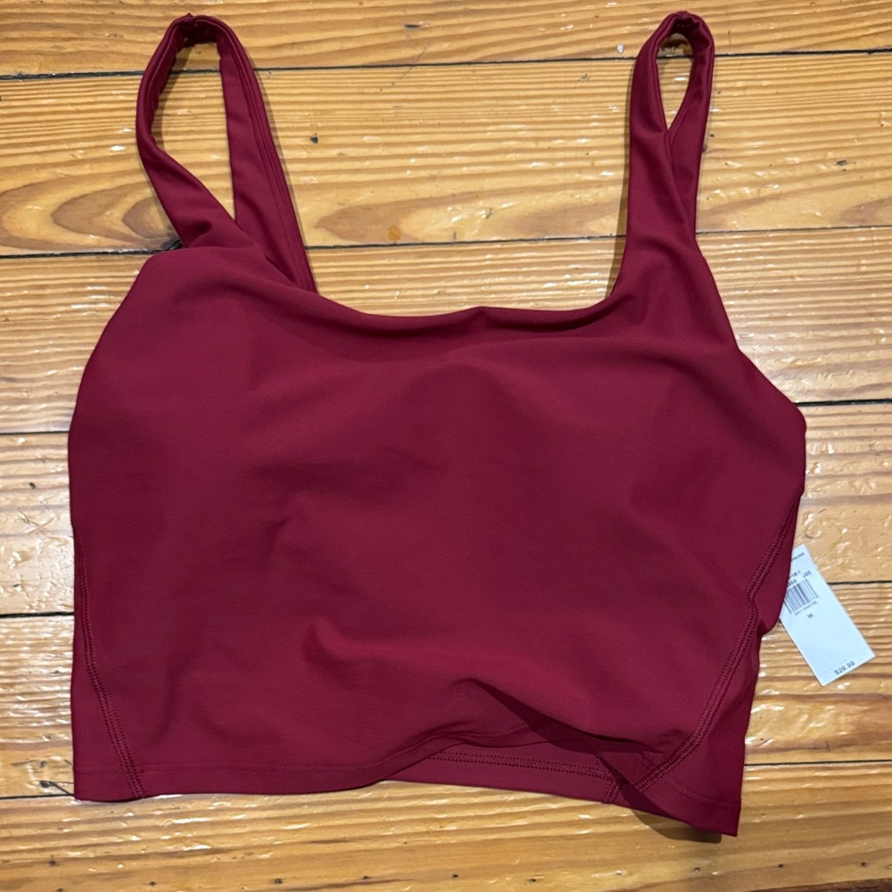 Women's Maroon Seamless Crop Tank - Intimates & Sleepwear